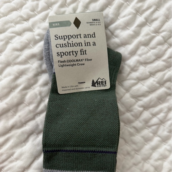 REI Accessories - REI Gray and Green Casual Socks